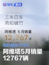 阿维塔5月销量12767辆 同比增长179%