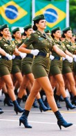 女兵方队在国际社交媒体上的反响