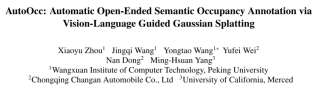 ICCV 2025 Highlight - 3D真值生成新范式，开放驾驶场景的语义Occupancy自动化标注!