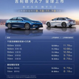 8.18万起的银河A7，吉利掀了家轿市场的桌子