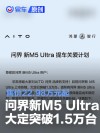 问界新M5 Ultra大定突破1.5万台 售价22.98万元起