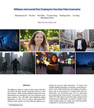 Seaweed APT – 字节跳动推出的单步图像和视频生成项目