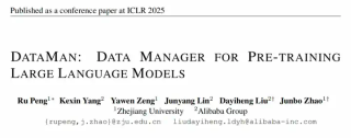 ICLR 2025｜浙大、千问发布预训练数据管理器DataMan，53页细节满满