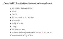 年内发布传言四起 佳能EOS R7规格传闻