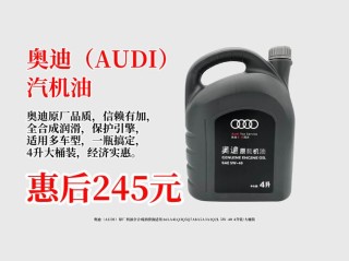 奥迪用5W30还是5W40？奥迪换机油多少钱