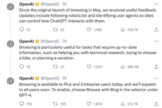 Open AI解开“缚龙索”：ChatGPT能联网了！