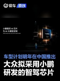 消息称小鹏自研图灵AI芯片将搭载于部分大众车型
