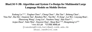 算法系统协同优化，vivo与港中文推出BlueLM-V-3B，手机秒变多模态AI专家