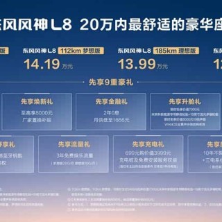 20万内舒适豪华座舱来了东风风神L8预售12.99万元起