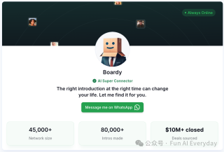 每天一个 FUN AI｜ Boardy ai：AI 用 AI 给自己找到了投资人