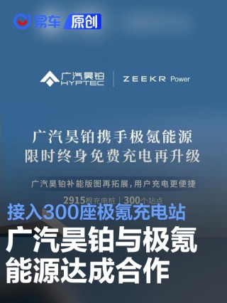 广汽昊铂与极氪能源达成合作 接入300座极氪充电站