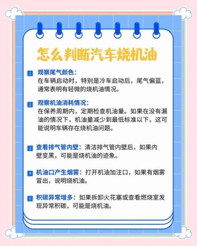 车子烧机油是什么原因，怎么办