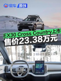 沃尔沃EX30 Cross Country上市 焕新专享参考价23.38万元