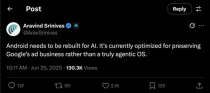 Perplexity CEO罕见发声：Kimi K2测试表现良好，考虑基于其进行后训练！
