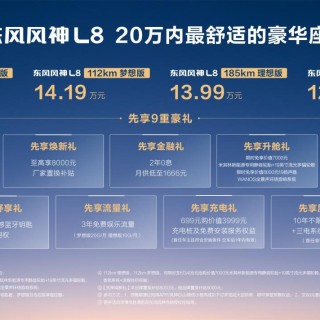 20万内最舒适豪华座舱！东风风神L8预售价12.99万起