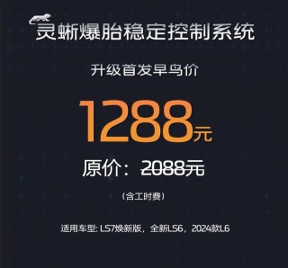 智己汽车开放灵蜥爆胎稳定控制软硬件升级 首发早鸟价1288元