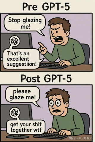 GPT-4o替代爹味GPT-5！奥特曼光速滑跪，OpenAI连夜回滚「赛博舔狗」
