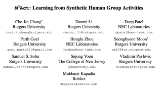 CVPR 2024 - 合成视频数据集里只有单人数据？M3Act破解人群行为标注难题