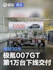 极氪007GT迎来第1万台下线交付 用时30天