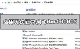 应用程序无法正常启动0xc000005错误怎么办？0xc000005错误的解决方法