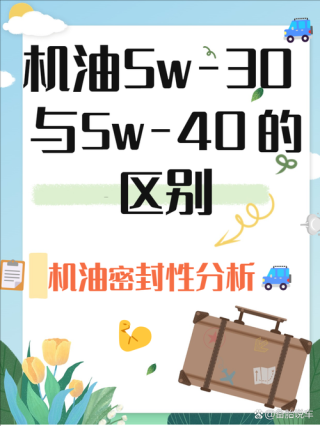 汽车机油5W30 5W40 区别，5W30换错了5W40危害