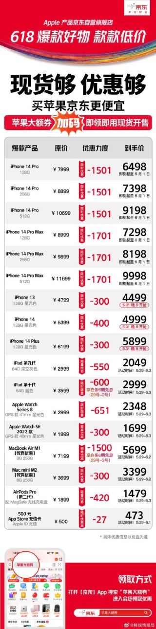 iPhone 14系列全系大掉价