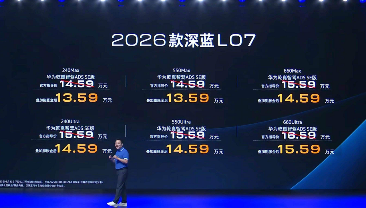 2026款深蓝L07上市，限时13.59万元起  第1张