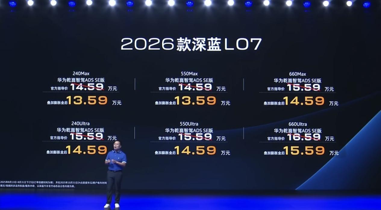 全系标配华为乾崑智驾！2026款深蓝L07正式上市  第2张