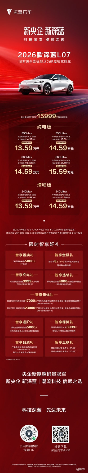 2026款 深蓝L07重磅来袭，华为乾崑智驾全系标配  第8张