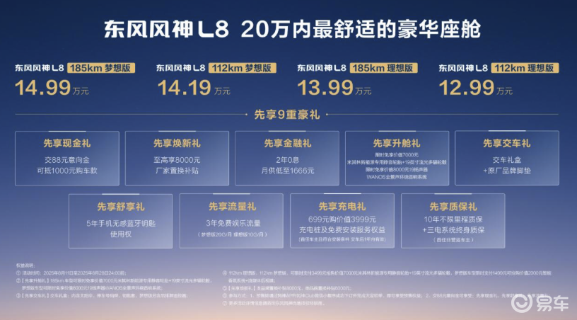 20万内最舒适豪华座舱来了东风风神L8预售12.99万起  第1张
