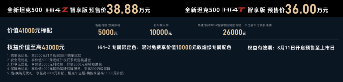 智能豪华越野SUV！全新坦克500智享版预售36万元起  第1张