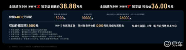 新坦克500预售，36万起，全能豪华越野车来啦  第1张