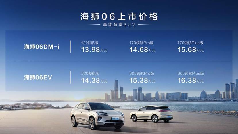 比亚迪海狮06北京区域上市 13.98-16.38万  第1张