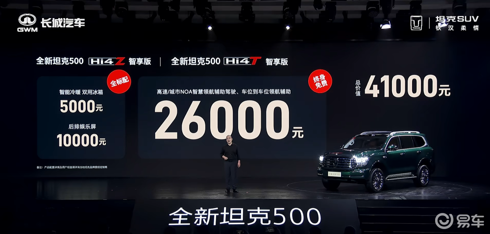 全新坦克500预售36万元起！辅助驾驶支持车位到车位  第2张