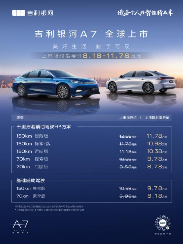 吉利银河A7震撼上市，8.18万起开启电混新体验  第6张