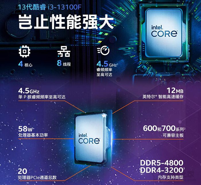 i3 13100F配什么主板好？i3 13100 13100F与主板搭配知识  第2张