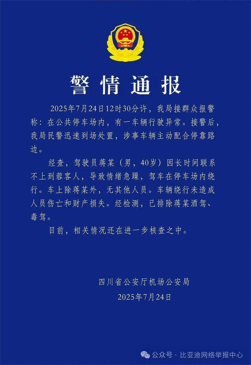 比亚迪辟谣“天府机场一辆汽车失控”：严重失实  第2张