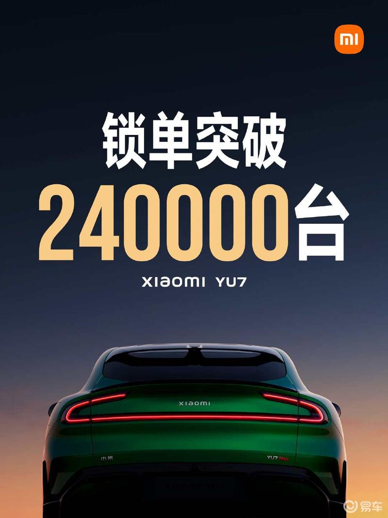 小米汽车：开售18小时小米YU7锁单量已达24万台  第2张