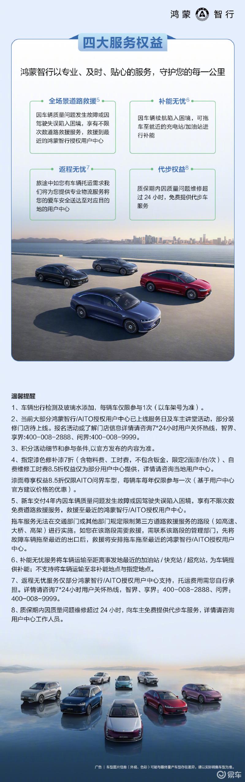 鸿蒙智行上线五一出行服务 推出四大服务权益  第4张