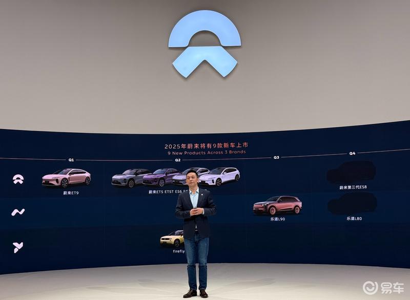 2025上海车展：李斌宣布蔚来公司2025年将有9款新车上市  第2张