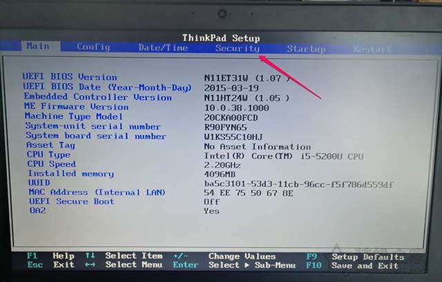 ThinkPad笔记本电脑如何开启CPU虚拟化技术的图文教程  第2张