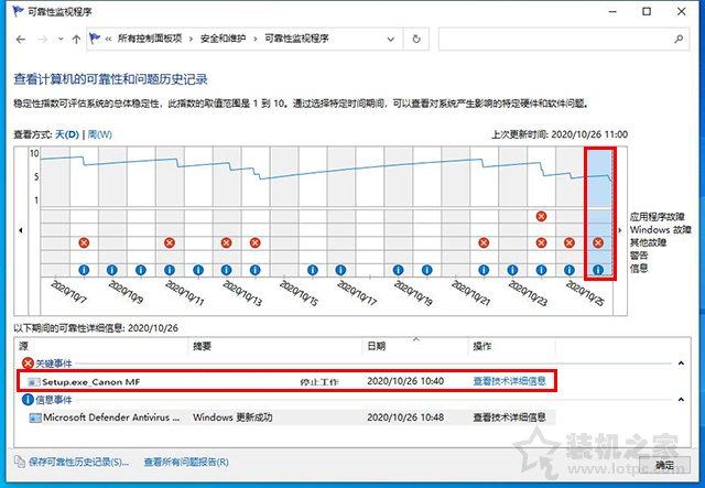 教您使用Win10“查看可靠性历史记录”快速诊断电脑故障  第2张