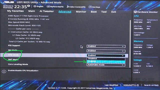 VM虚拟机提示“此主机支持AMD-V，但AMD-V处于禁用状态”解决方法  第3张