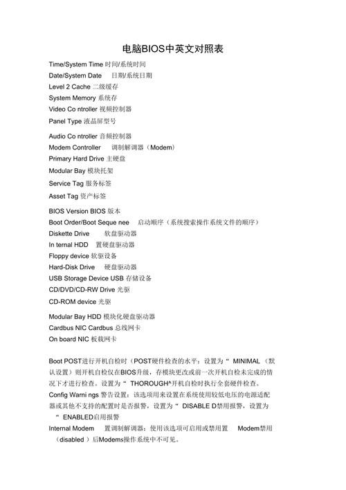 Bios中英文对照表大全_BIOS中英文对照图解  第1张