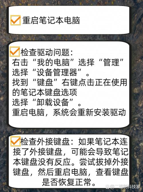 笔记本电脑按键失灵没有反应怎么办? 第1张 笔记本电脑按键失灵没有反应怎么办? 第1张