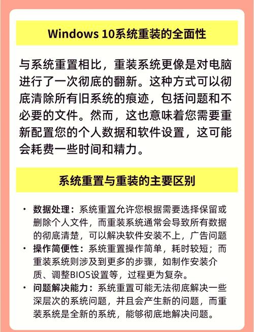 重置和重装系统有什么区别？重置能达到重装的效果吗？  第1张
