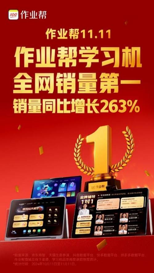 上半年中国学习平板全渠道销量达266.7万台 作业帮第一  第1张