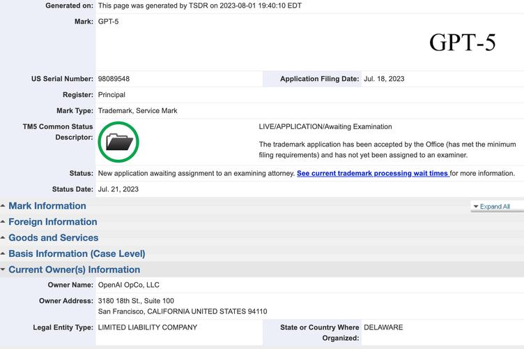 OpenAI提交新商标的申请 第1张 OpenAI提交新商标的申请 第1张