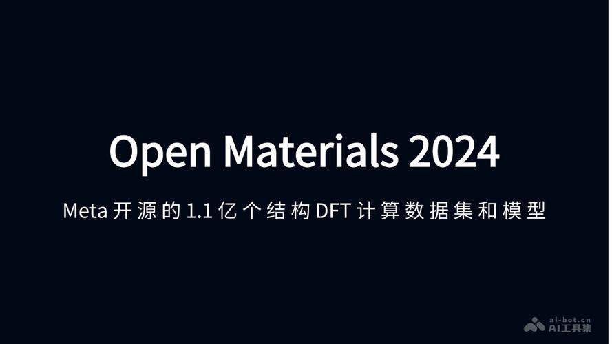 Open Materials 2024 – Meta 开源的大型开放数据集和配套预训练模型 第1张 Open Materials 2024 – Meta 开源的大型开放数据集和配套预训练模型 第1张