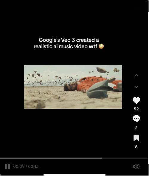 Veo 3 – 谷歌推出的新一代视频生成模型 第2张 Veo 3 – 谷歌推出的新一代视频生成模型 第2张